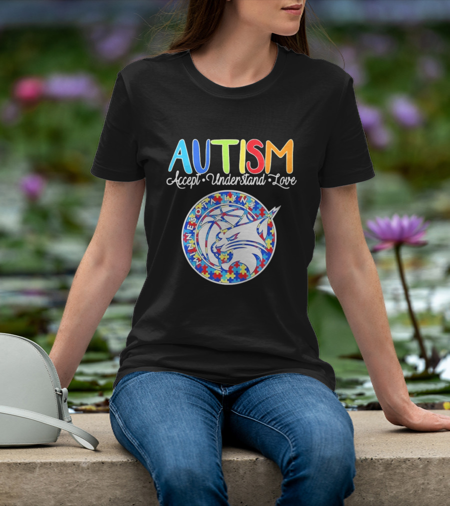 Minnesota Lynx Autism Accept Understand Love 2026 T-Shirt