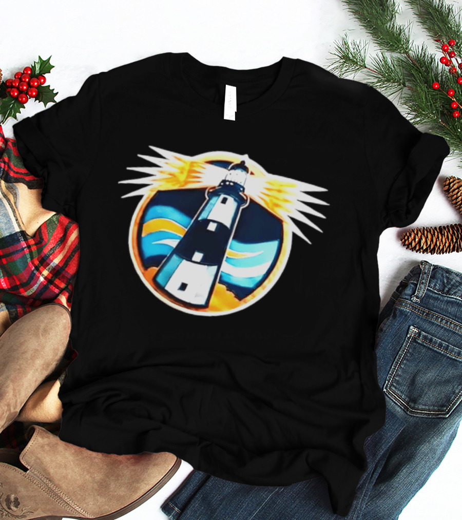 New York Islanders Navy Lighthouse буккаịt Sports Realistic Team Concept T-Shirt