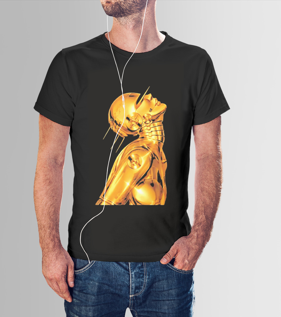 The Weeknd Echoes Of Silence Golden Futuristic Robot T-Shirt