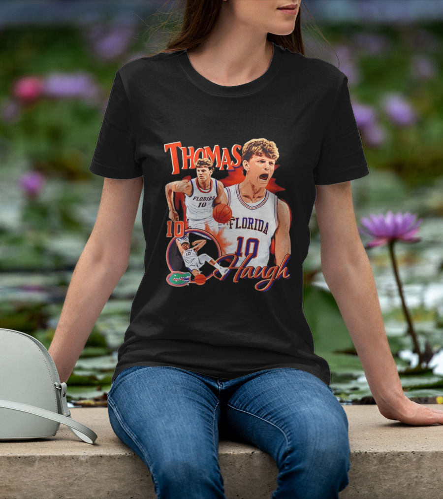 Thomas Haugh Florida Gators Basketball 10 NCAA Player T-Shirt