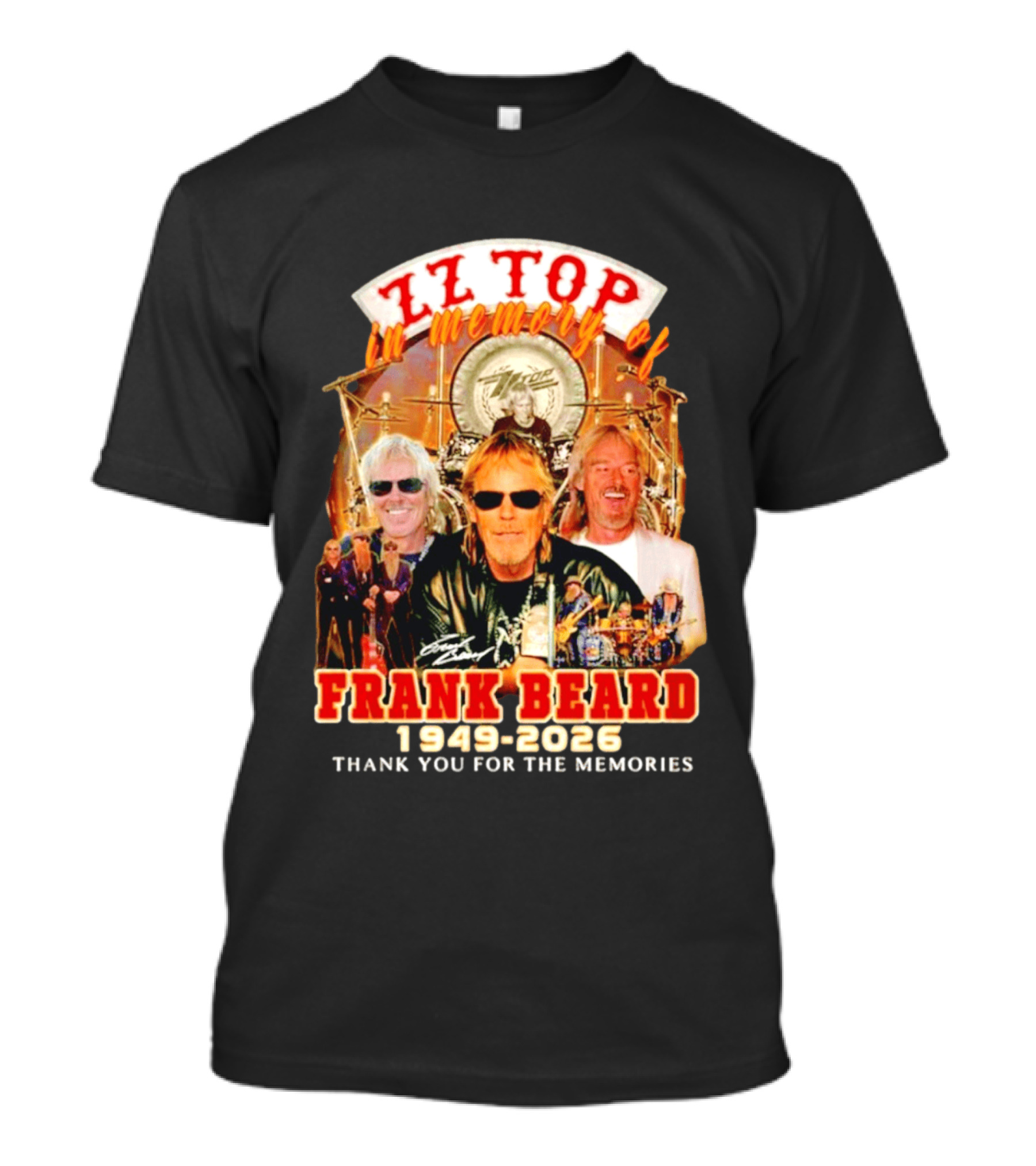 ZZ Top Frank Beard 1949 2026 In Memory Thank You For The Memories T-Shirt