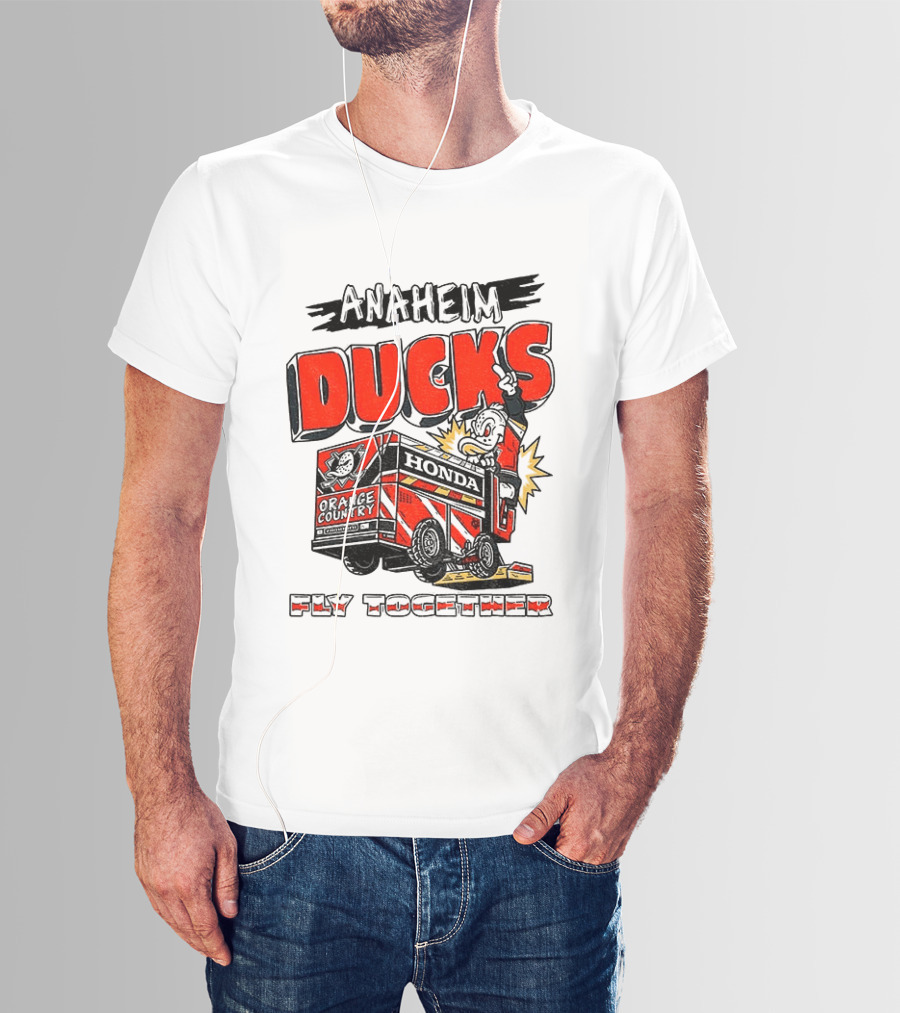 Anaheim Ducks Hockey Create Culture Honda Fly Together T-Shirt