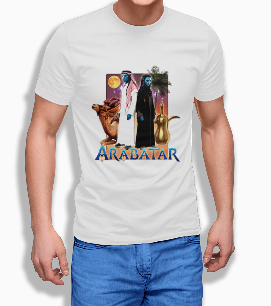 ARABATAR Fantasy Characters With Camel Dates Kettle Palm Moon T-Shirt