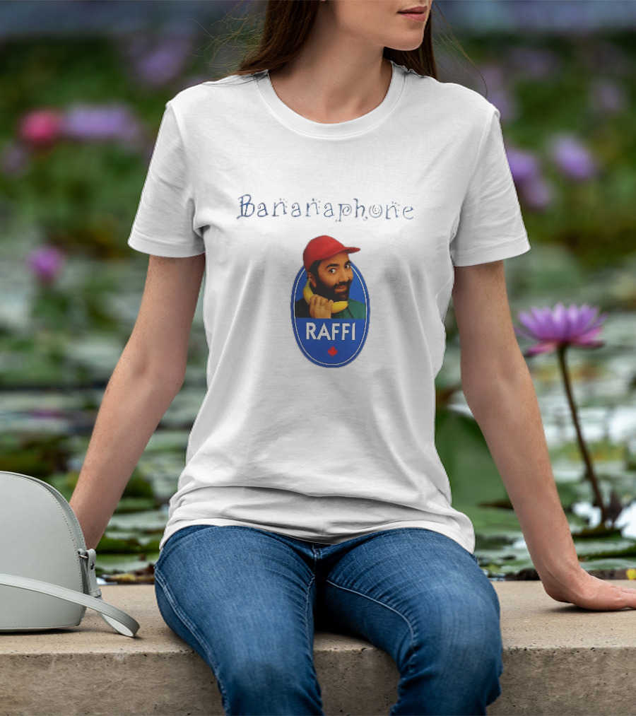 Bananaphone Raffi Bearded Man With Yellow Banana And Red Cap T-Shirt