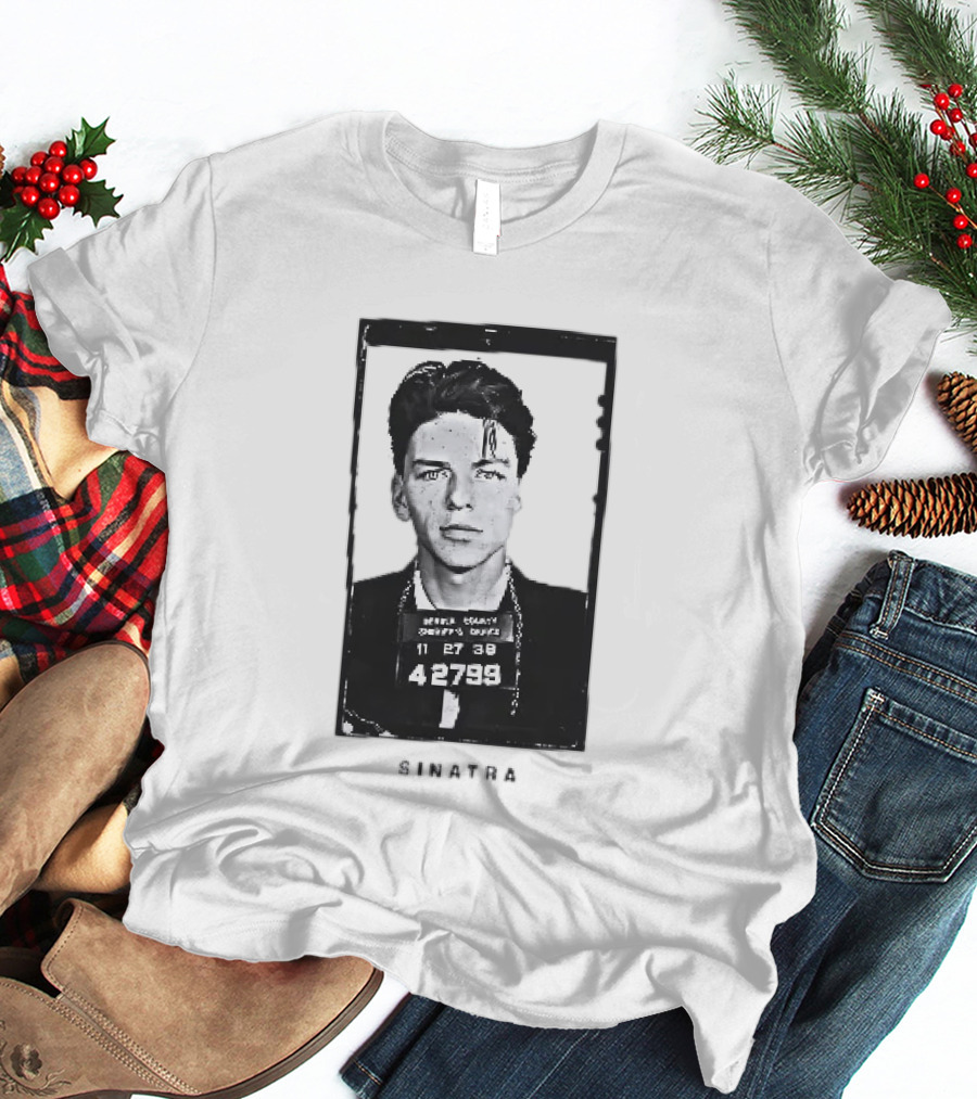 Bergen County Sheriffs Office 11 27 38 42799 Sinatra Shot T-Shirt