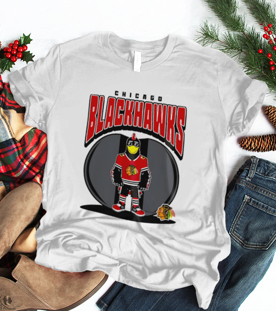 Chicago Blackhawks Mania NHL 2026 Mascot Hockey Fan Gear T-Shirt