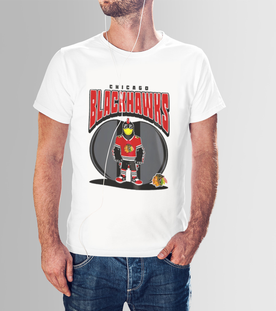 Chicago Blackhawks Mania NHL 2026 Mascot Hockey Fan Gear T-Shirt