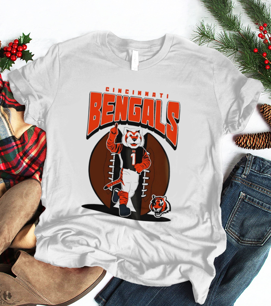 Cincinnati Bengals Tiger Mascot Football Fan Mania 2026 T-Shirt