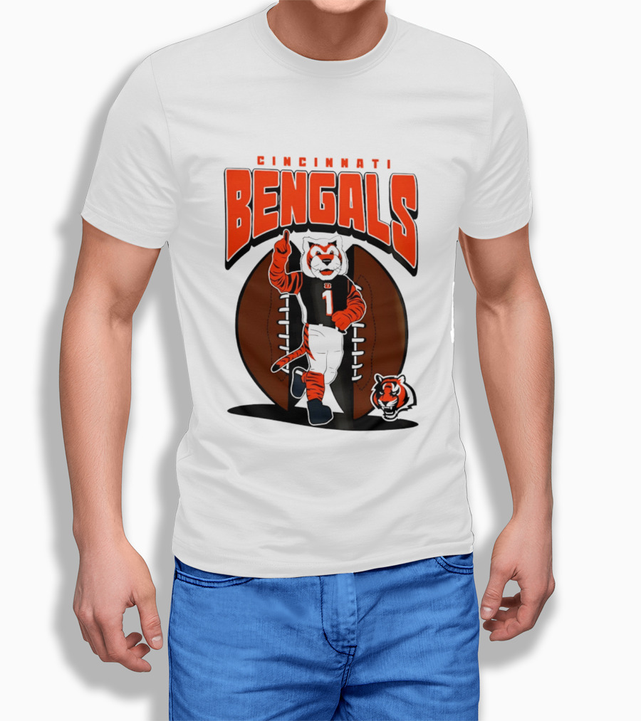 Cincinnati Bengals Tiger Mascot Football Fan Mania 2026 T-Shirt