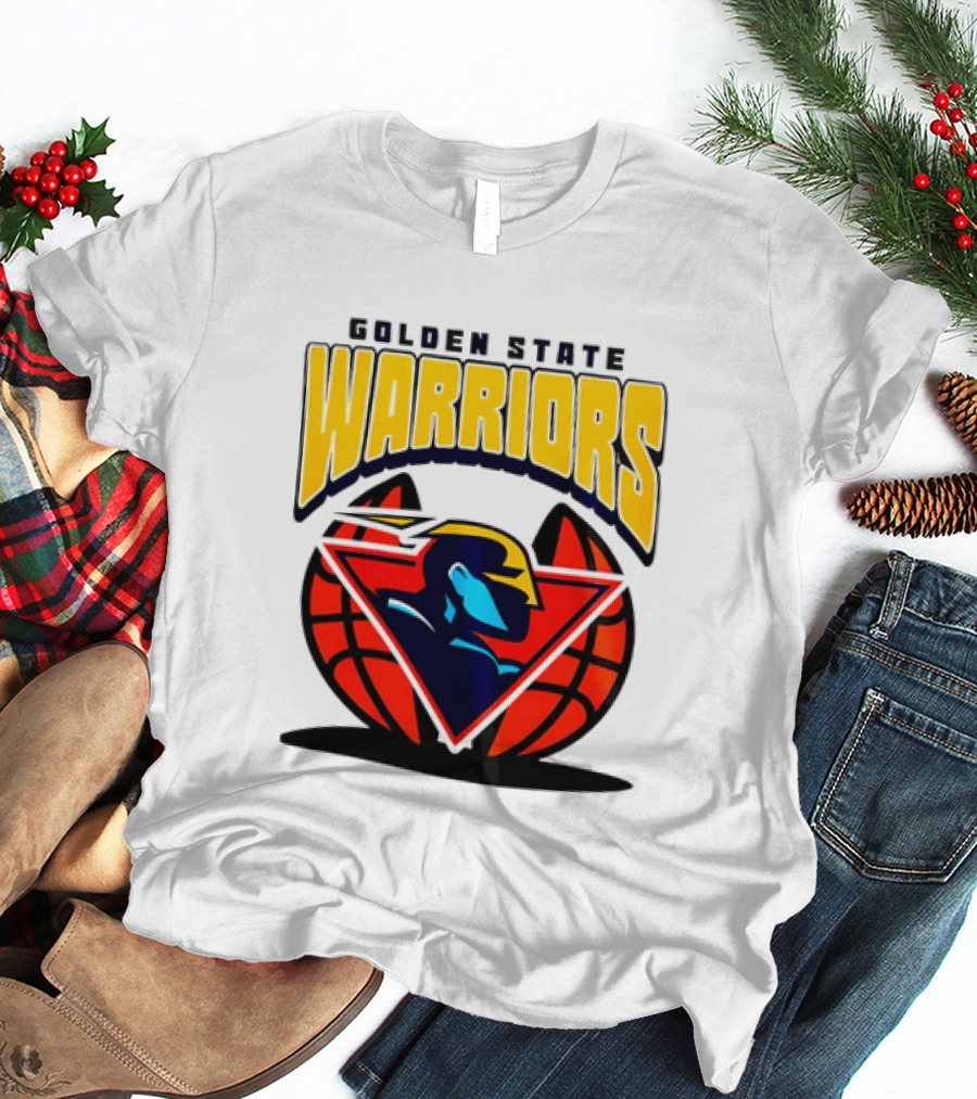 Golden State Warriors NBA 2026 Mania Retro Logo Basketball T-Shirt