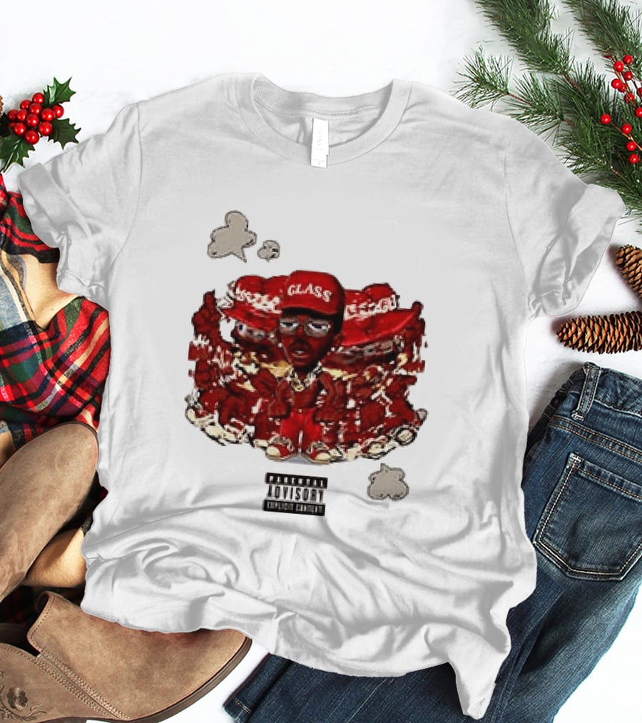 Parental Advisory Explicit Content Tyler The Creator Glass Red Hat T-Shirt