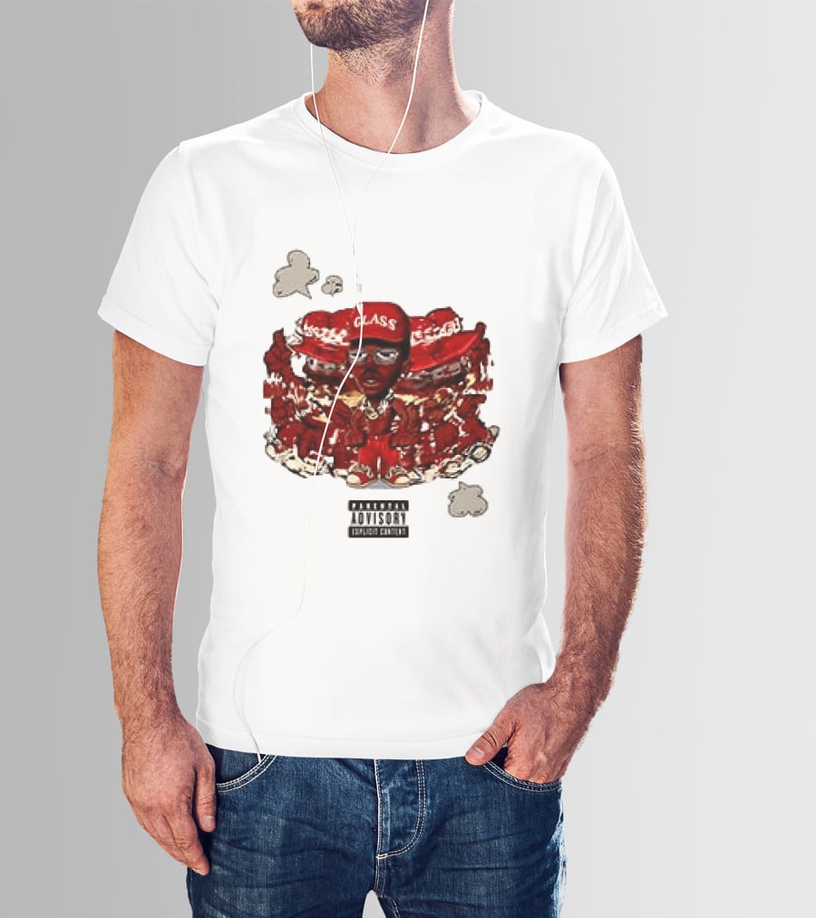 Parental Advisory Explicit Content Tyler The Creator Glass Red Hat T-Shirt