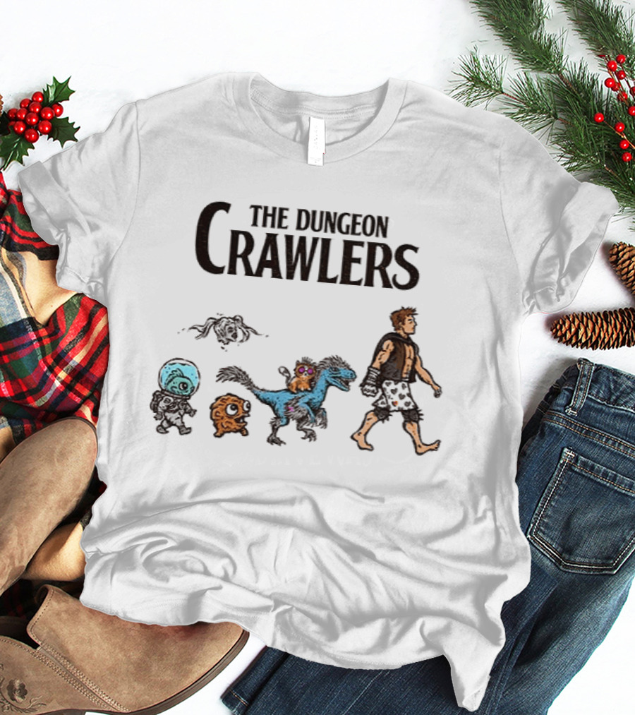 The Dungeon Crawlers Characters Abbey Road Crossing Fantasy Mashup T-Shirt
