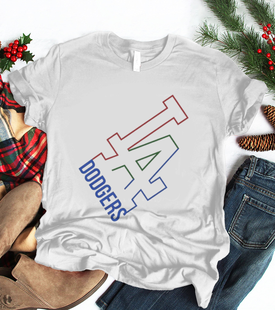 Los Angeles Dodgers White Collar LA T-Shirt