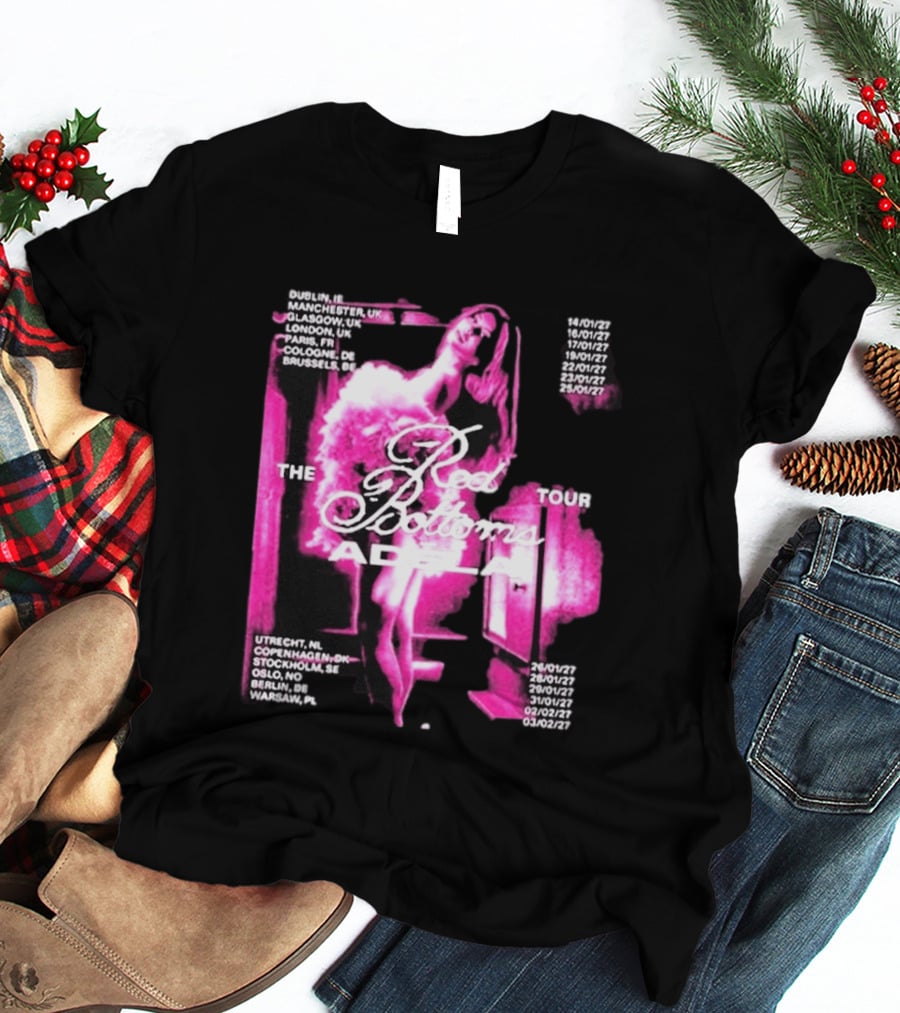 Adela Jergova The Red Bottoms Europe Tour 2026 Dates And Cities T-Shirt