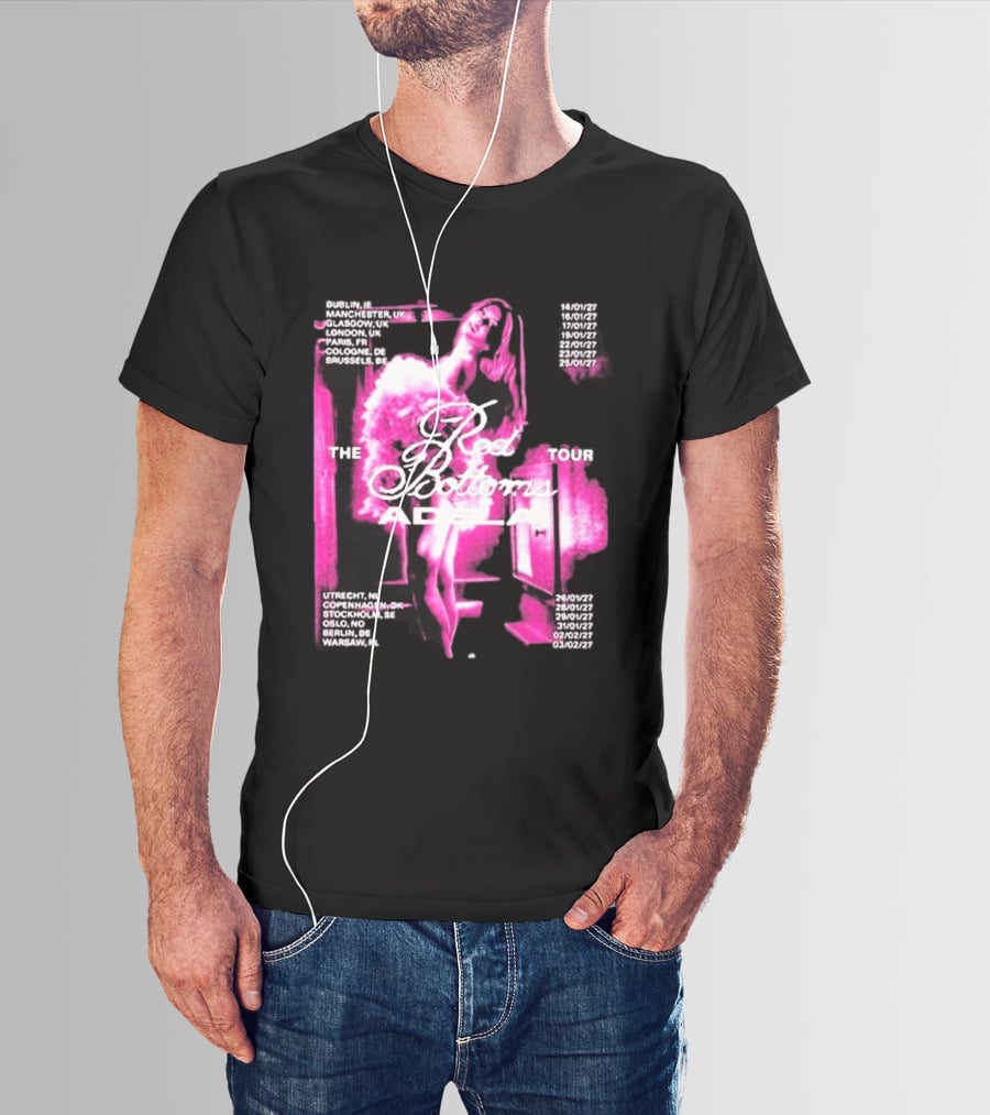 Adela Jergova The Red Bottoms Europe Tour 2026 Dates And Cities T-Shirt