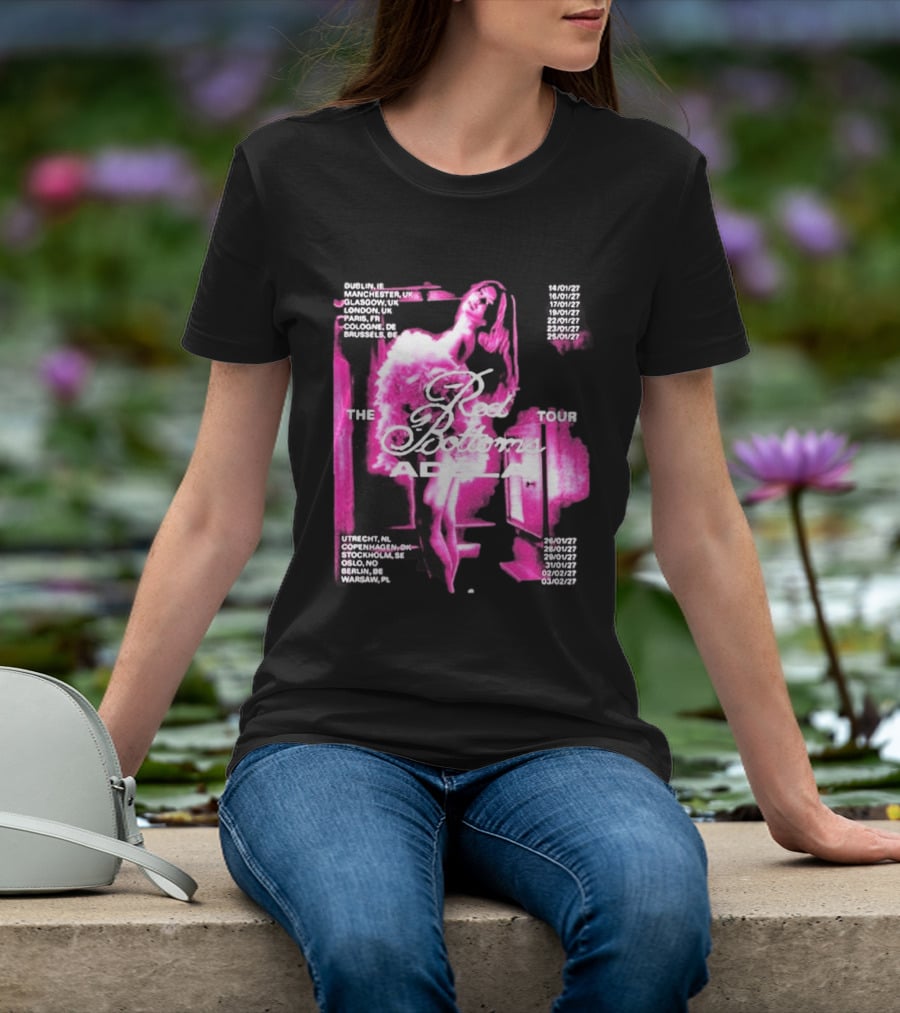 Adela Jergova The Red Bottoms Europe Tour 2026 Dates And Cities T-Shirt