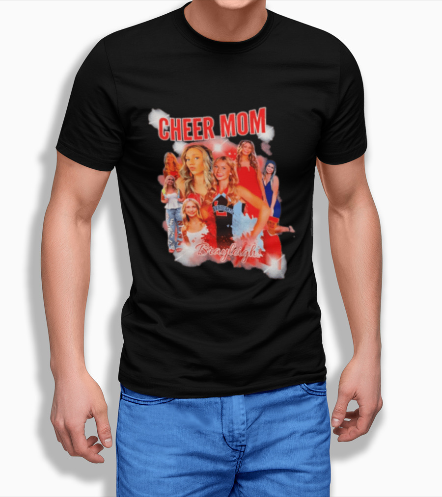 Cheer Mom Brayleigh Warriors Spirit Squad T-Shirt
