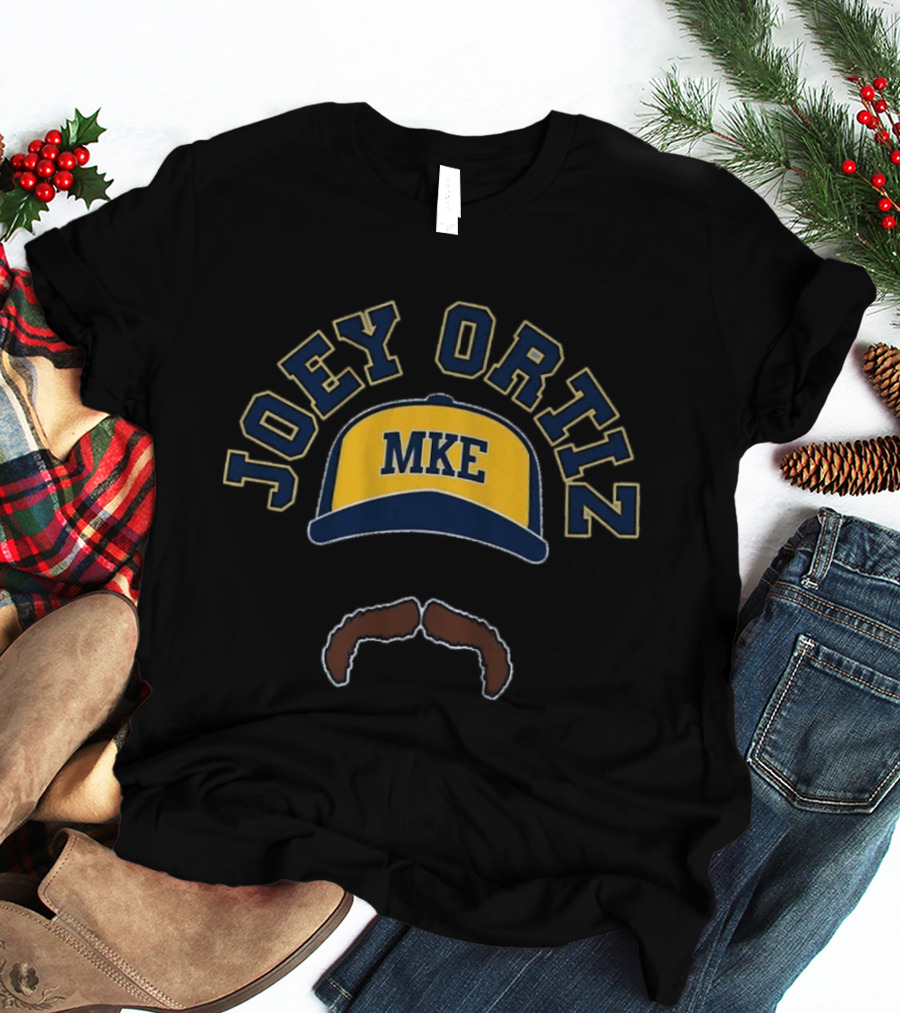 Joey Ortiz MKE Cap Mustache T-Shirt