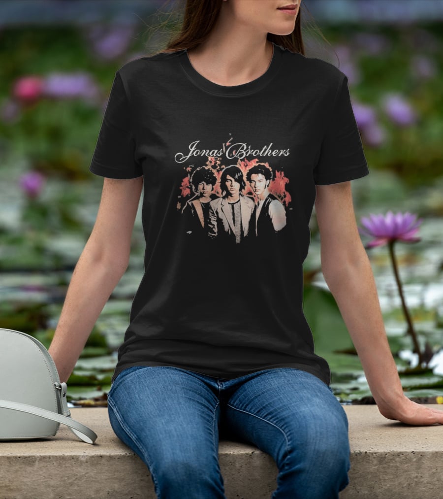 Jonas Brothers Burning Up All Over Again Tour 2026 Throwback Photo T-Shirt