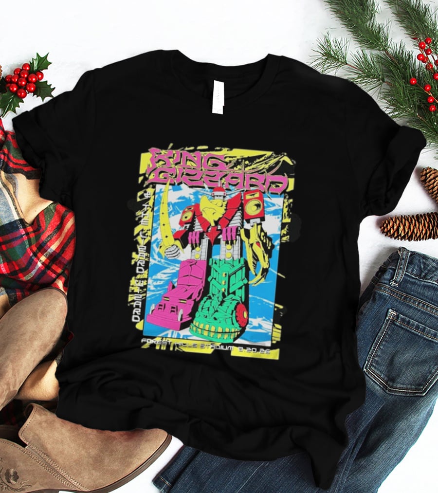 King Gizzard And The Lizard Wizard Queens New York 2026 Forest Hills Stadium August 20 Robot T-Shirt