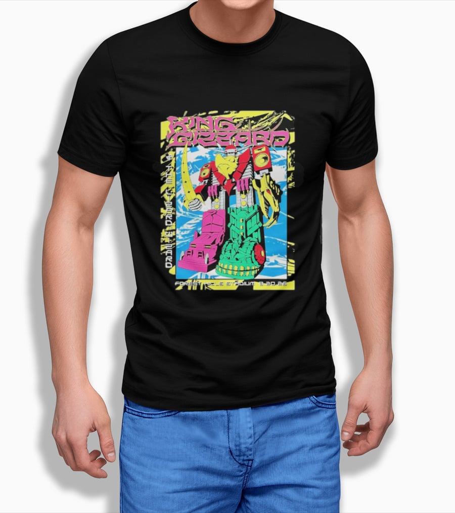 King Gizzard And The Lizard Wizard Queens New York 2026 Forest Hills Stadium August 20 Robot T-Shirt
