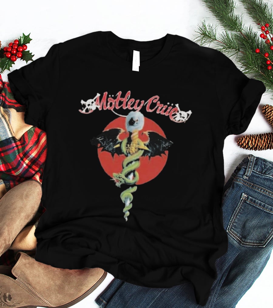 Motley Crue Dr. Feelgood Medical Caduceus Bat Logo Toddler 2026 T-Shirt
