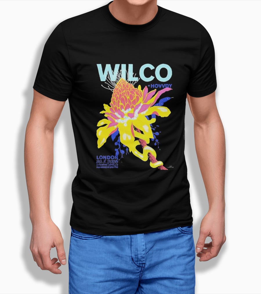 Wilco London UK Eventim Apollo Hammersmith August 20 2026 Featuring Hovvdy T-Shirt