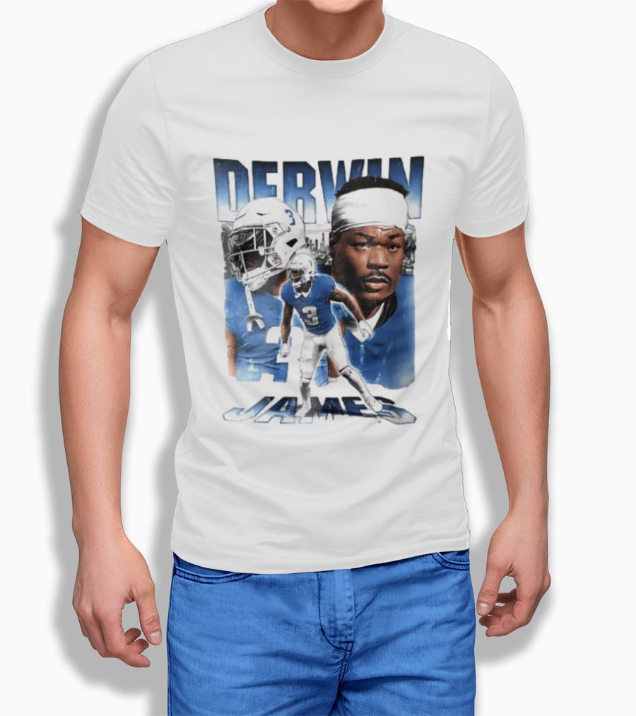 Derwin James Football Photo Collage Skyline Bootleg T-Shirt