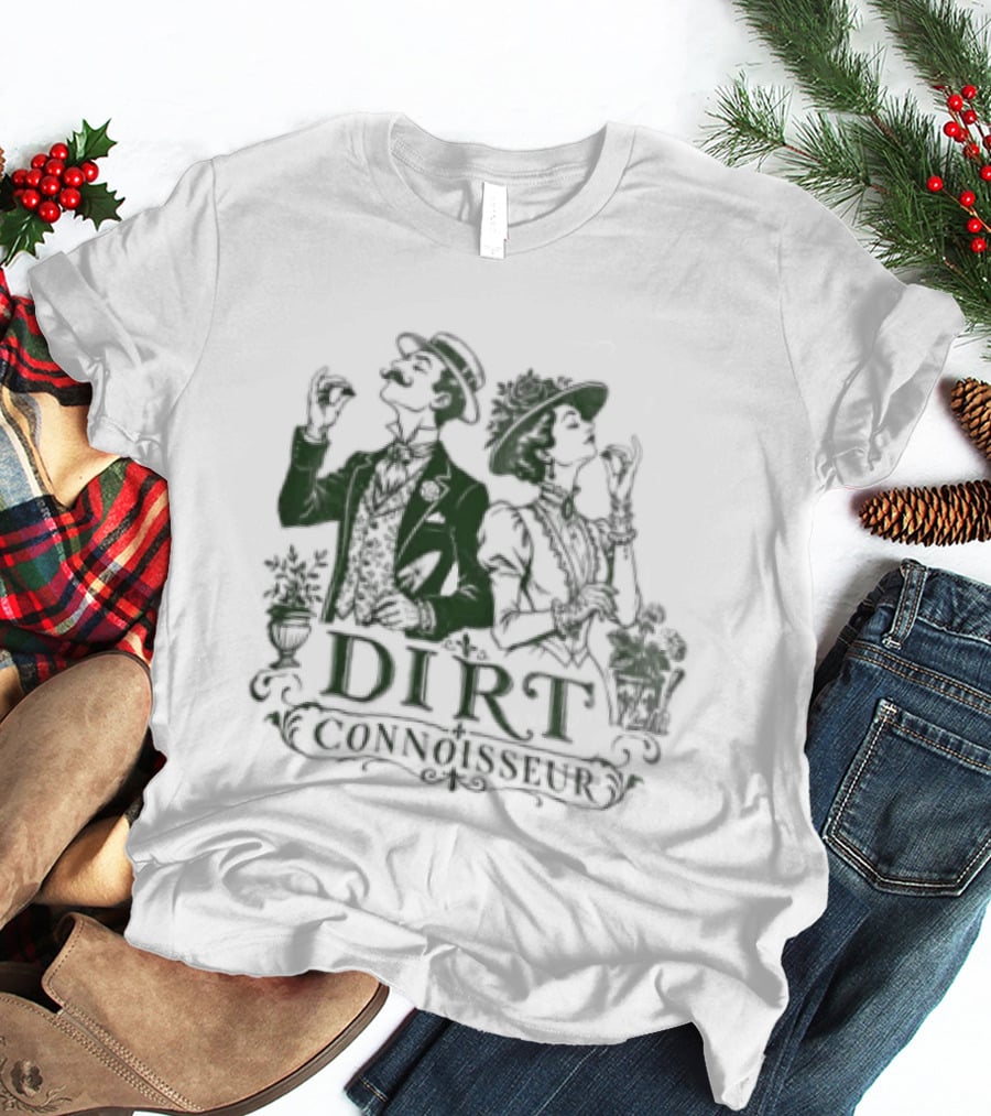 Victorian Couple Dirt Connoisseur Gardening T-Shirt