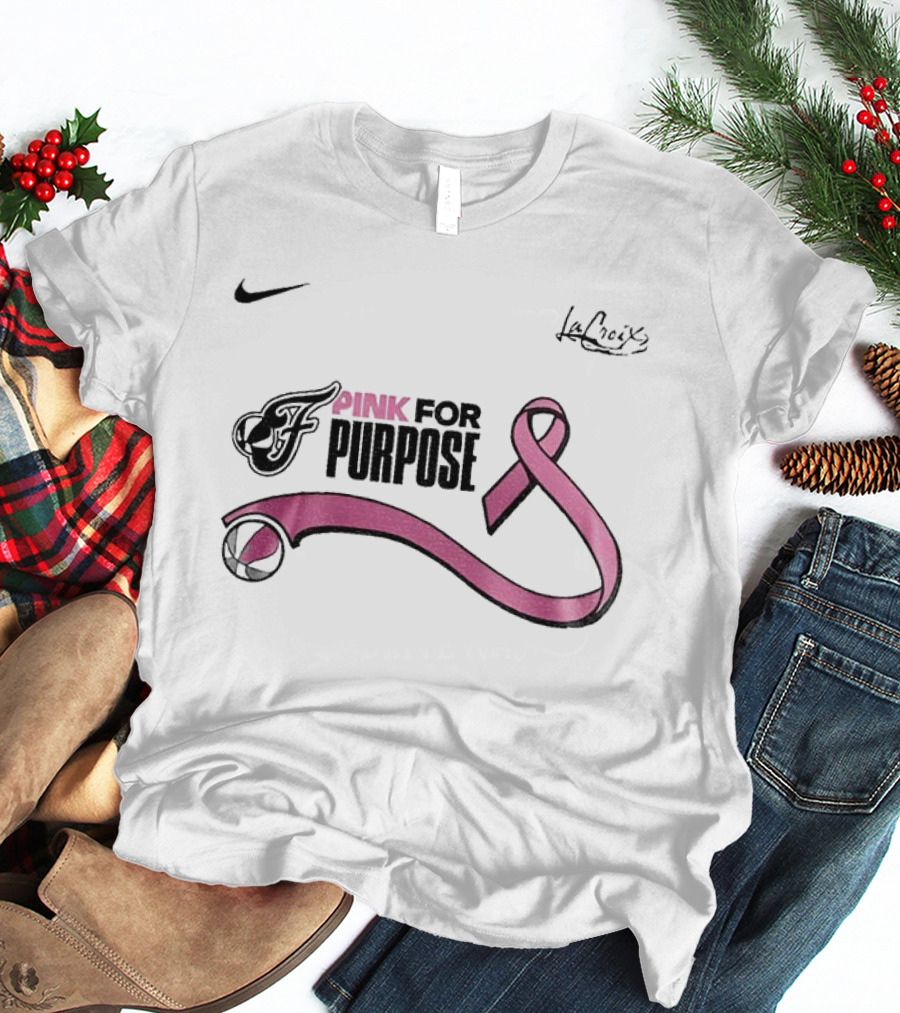 Nike LaCroix Indiana Fever Pink Ribbon Pink For Purpose T-Shirt