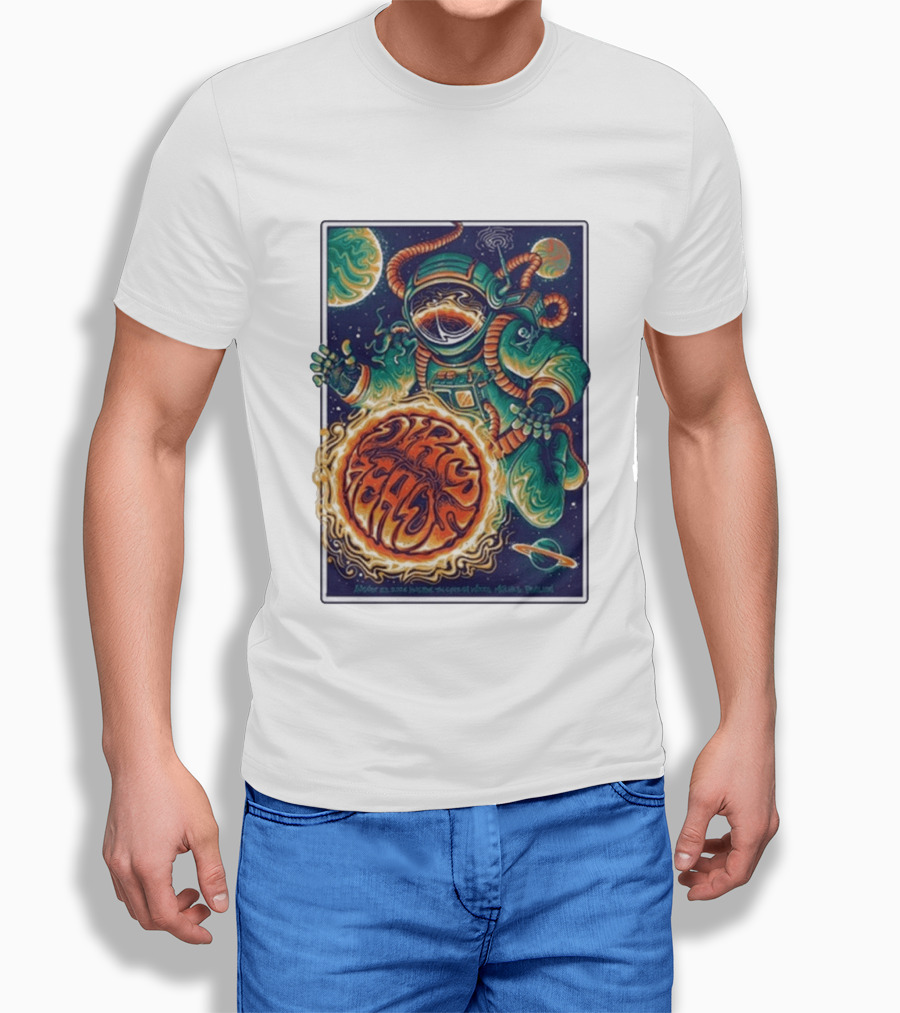 Dirty Heads Cosmic Astronaut Tour The Woodlands TX 8 23 2026 Psychedelic Space Adventure T-Shirt