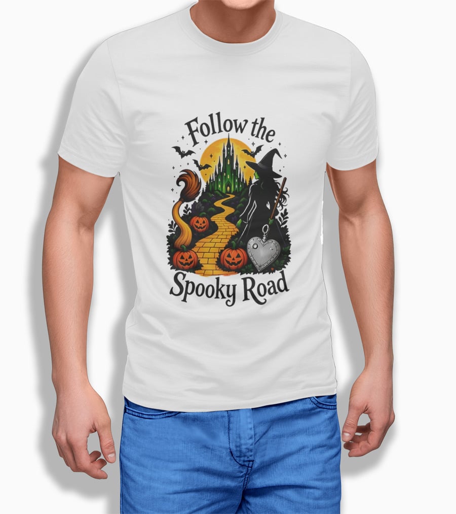 Follow The Spooky Road Wizard Of Oz Halloween Witch 2026 T-Shirt