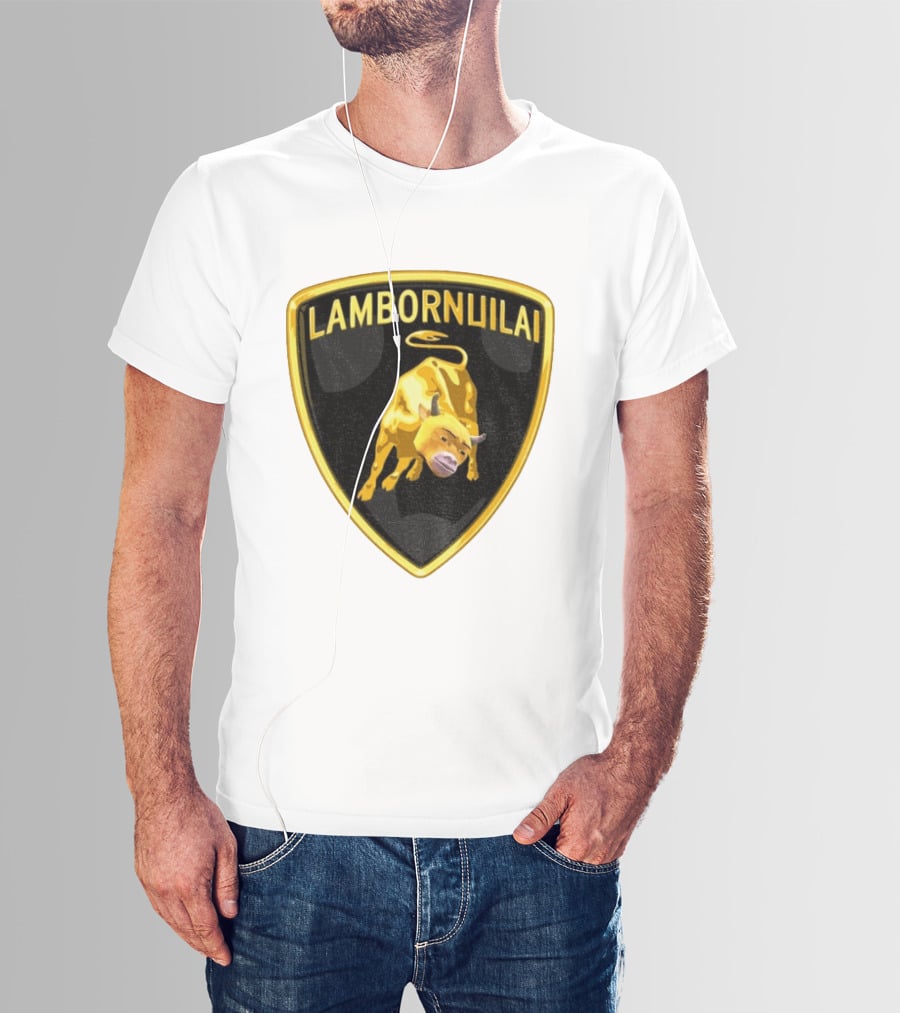 Lambornuilai Gold Bull Meme Niu Lai T-Shirt