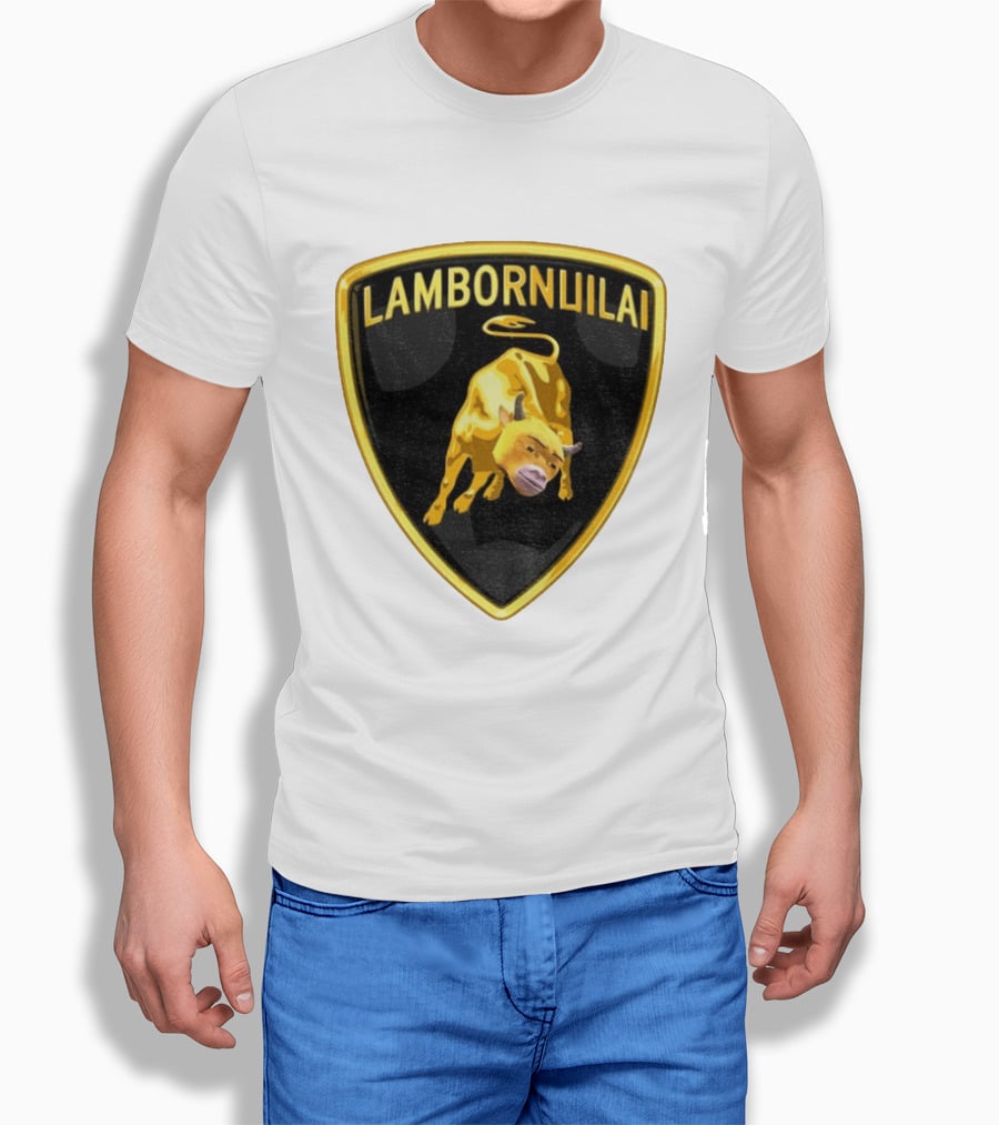 Lambornuilai Gold Bull Meme Niu Lai T-Shirt