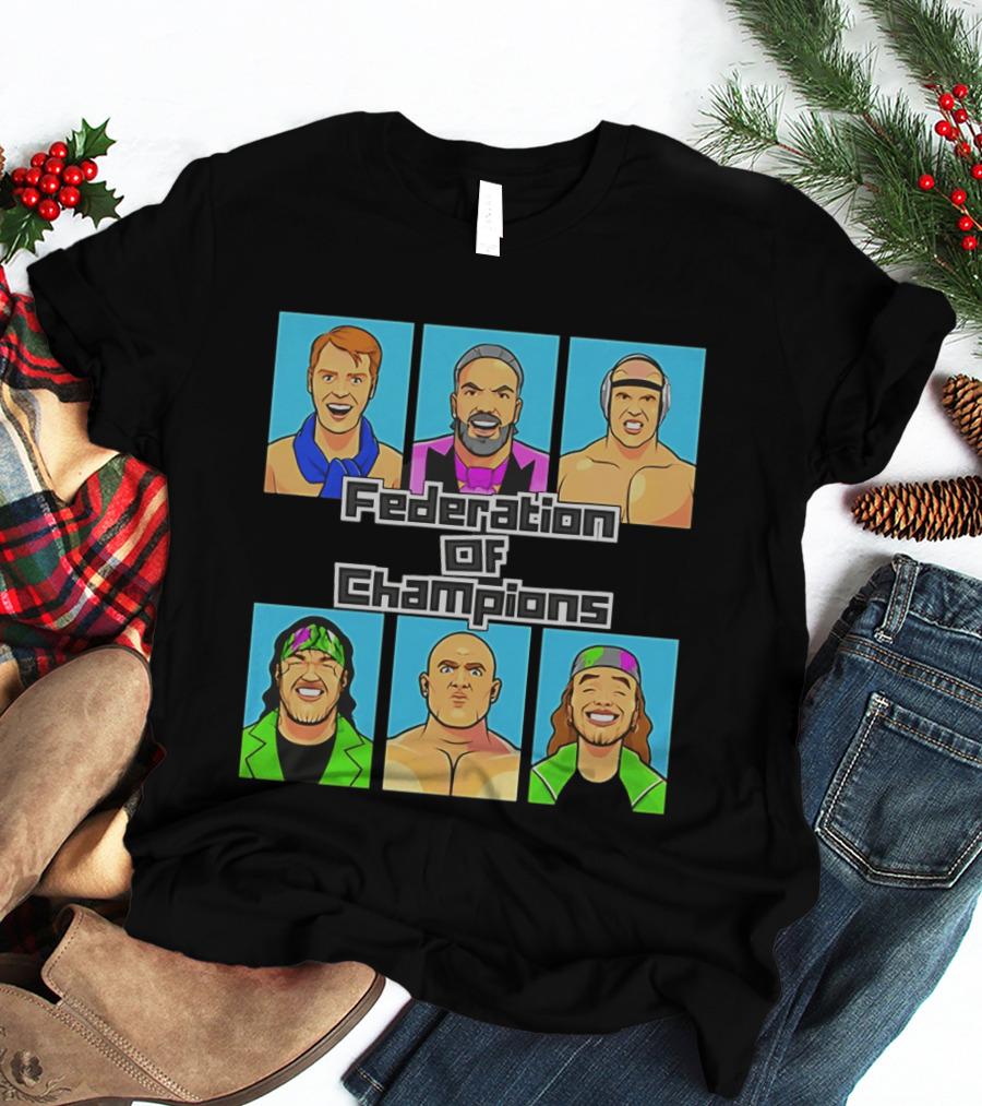 Federation Of Champions Wrestling Legends T-Shirt