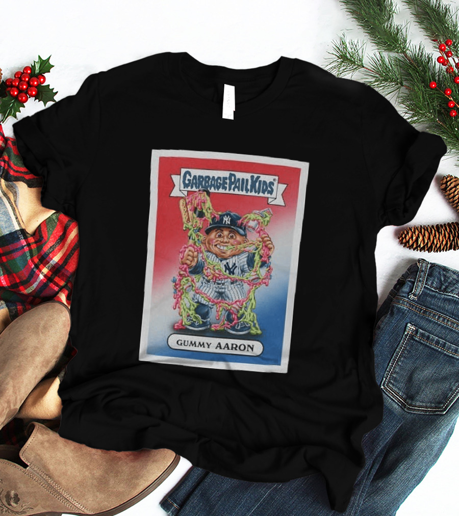 Garbage Pail Kids New York Yankees Gummy Aaron MLB Collaboration T-Shirt