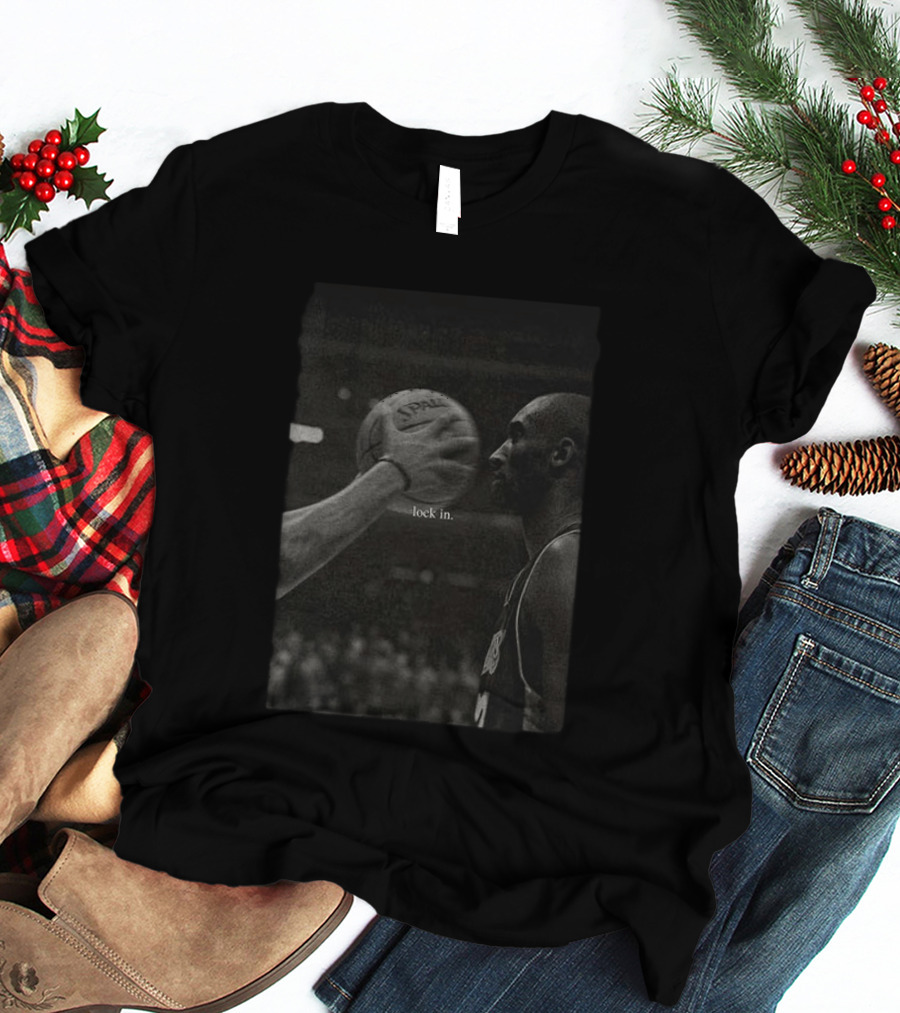 Lock In Kobe Bryant Spalding Basketball T-Shirt