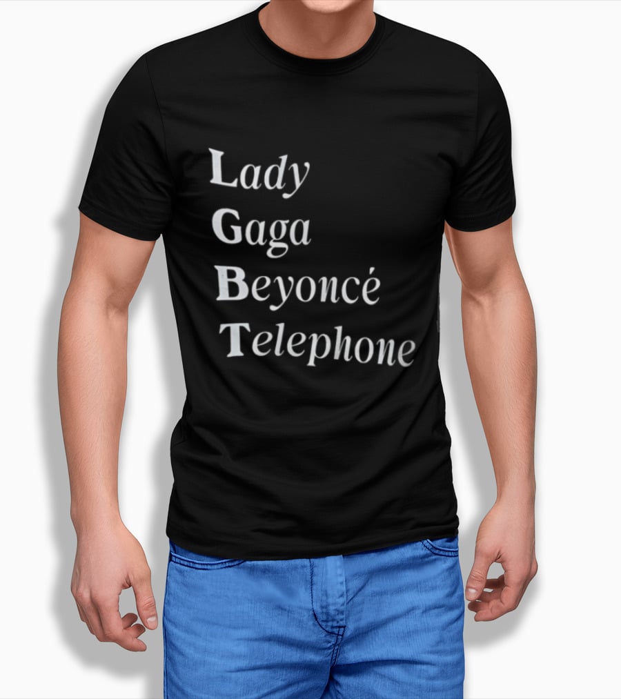 Lady Gaga Beyoncé Telephone LGBT Pride T-Shirt