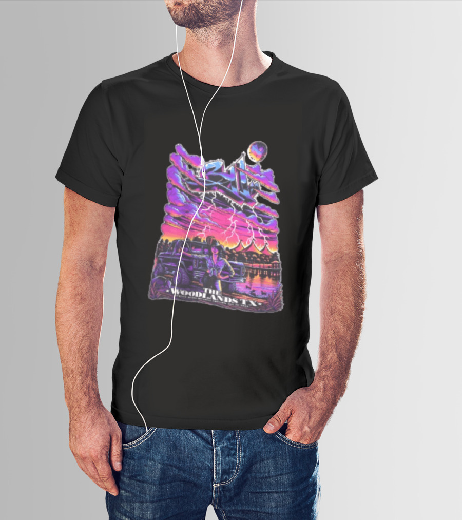 311 August 23 2026 The Cynthia Woods Mitchell Pavilion The Woodlands TX Lightning Scene T-Shirt