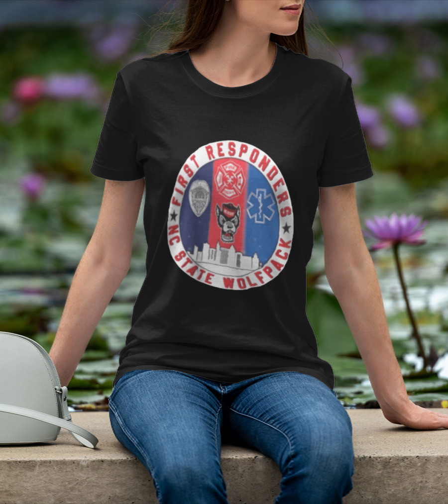 First Responders NC State Wolfpack Emergency Services T-Shirt