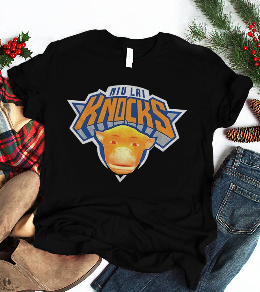 Niu Lai Knocks Basketball New York Knicks Collaboration T-Shirt
