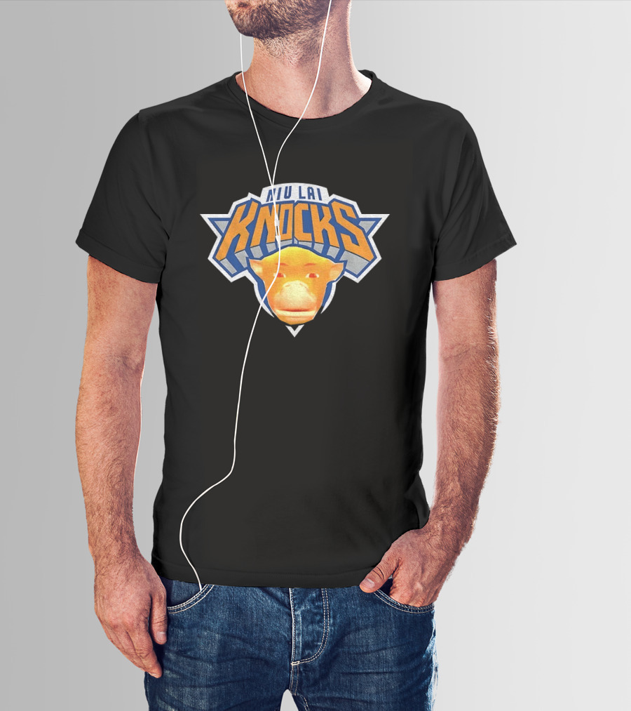 Niu Lai Knocks Basketball New York Knicks Collaboration T-Shirt