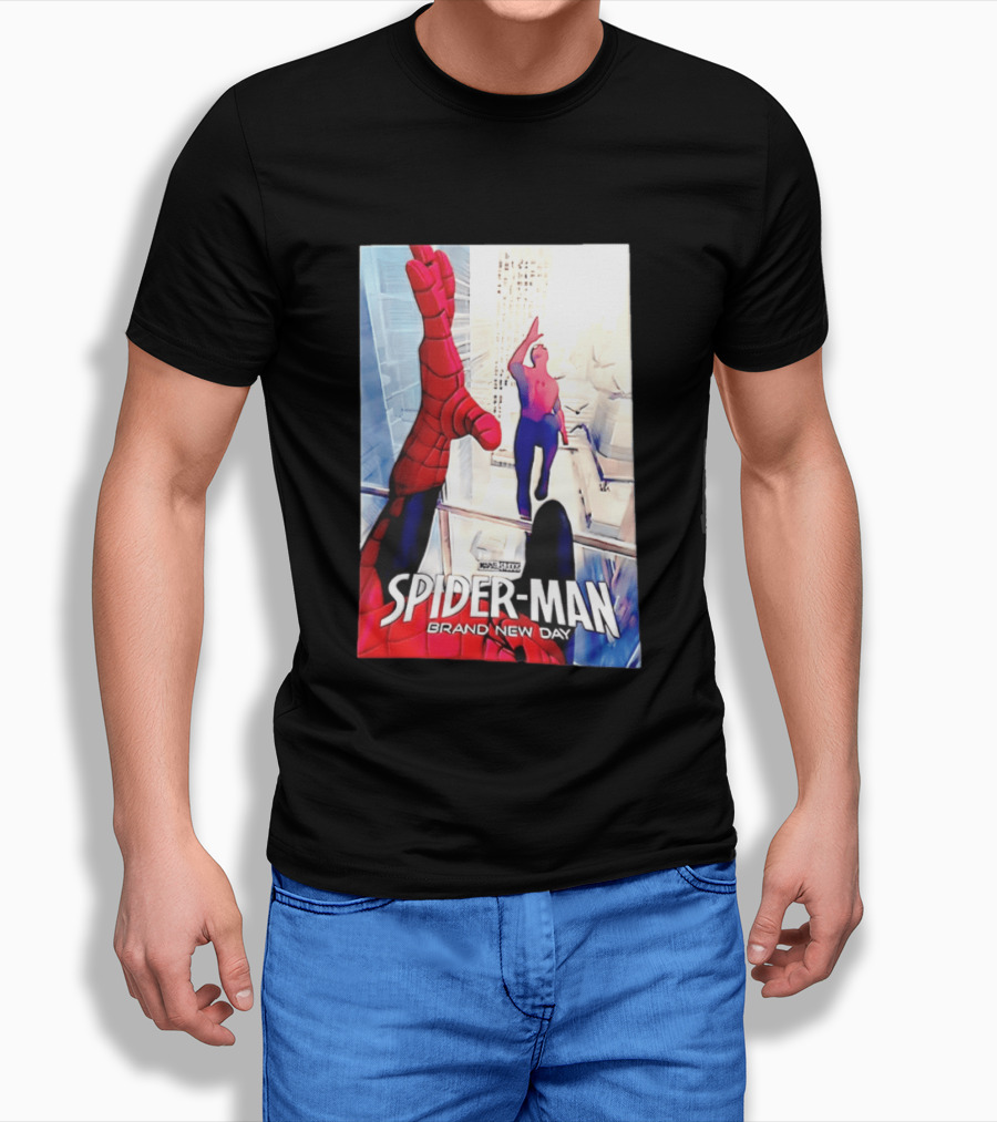 Marvel Spider Man Brand New Day High Five Scene T-Shirt