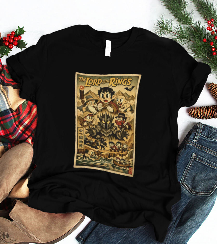 The Lord Of The Rings Middle Earth Tale Cartoon Adventure T-Shirt