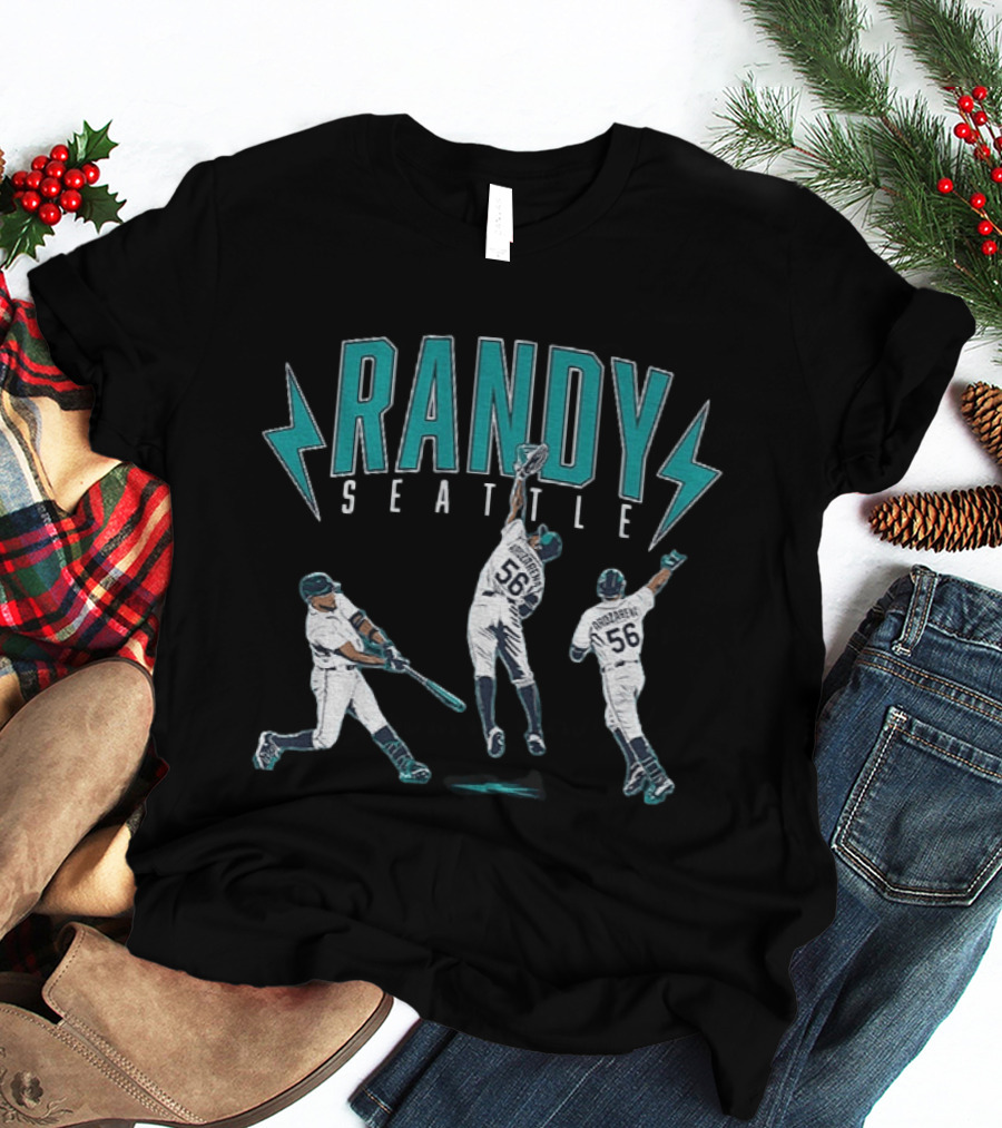 Randy Seattle Arozarena Baseball Player 56 Lightning Action T-Shirt