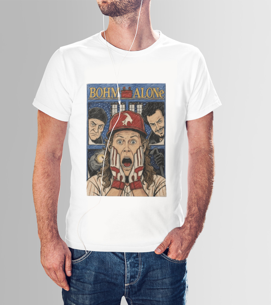 Bohm Alone Alec Bohm Philadelphia Phillies Home Alone T-Shirt
