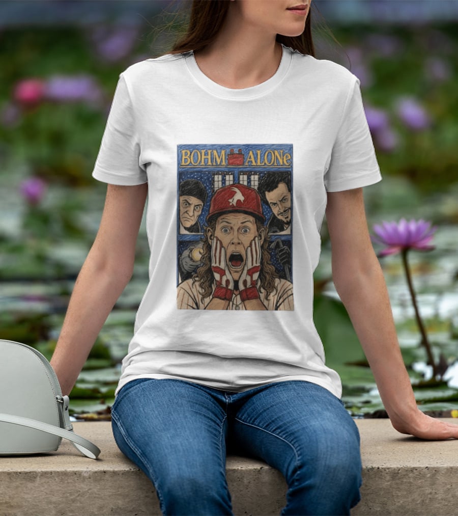 Bohm Alone Alec Bohm Philadelphia Phillies Home Alone T-Shirt