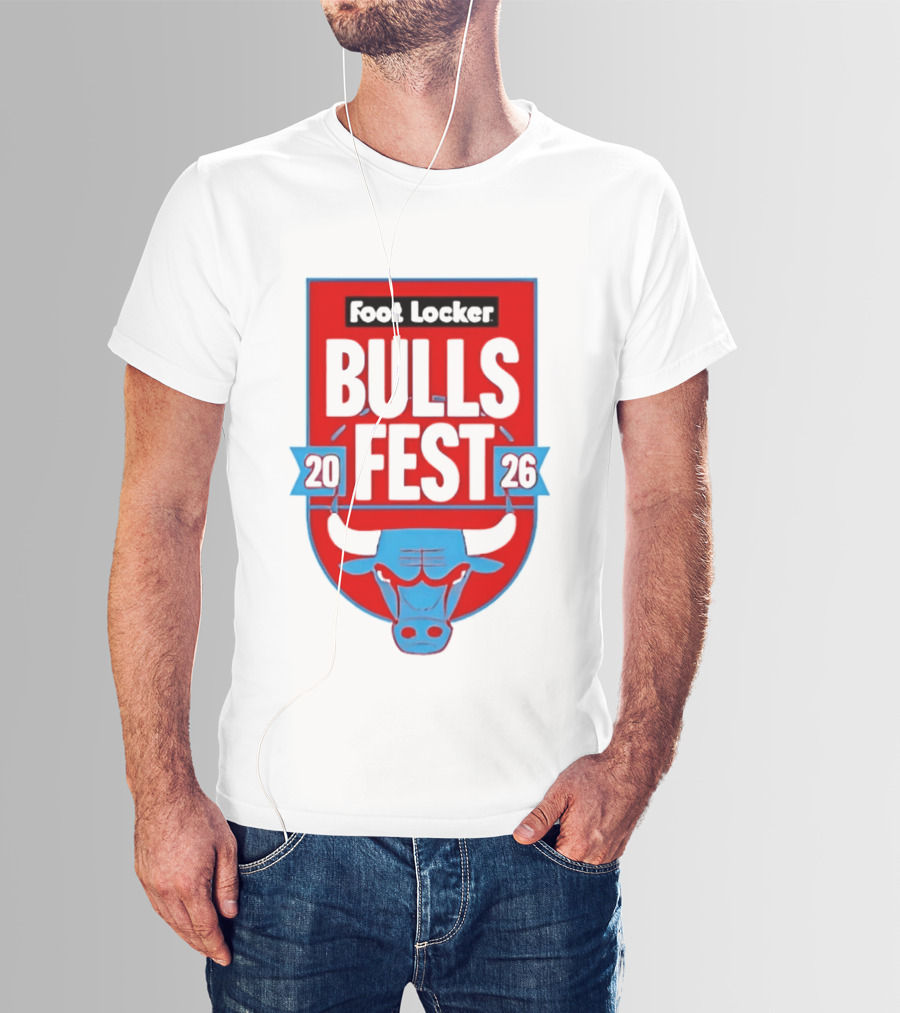 Chicago Bulls Fest 2026 Foot Locker Event T-Shirt