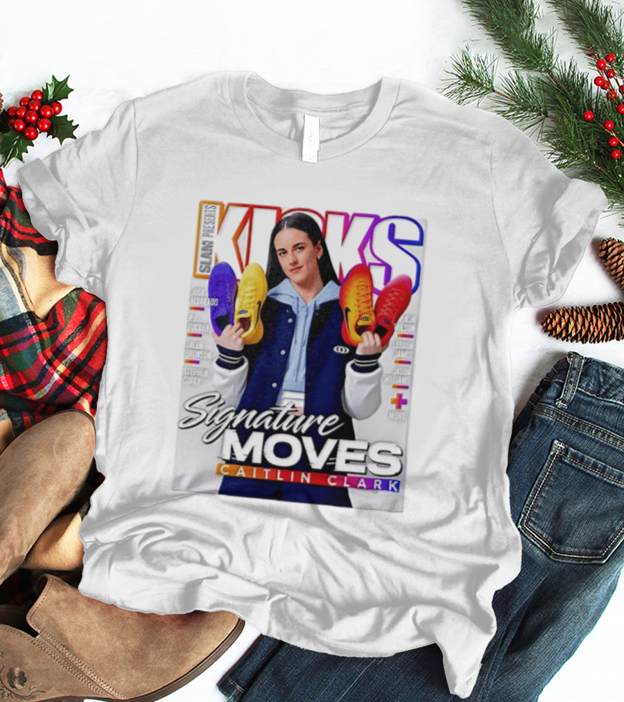 SLAM Presents Kicks Signature Moves Caitlin Clark T-Shirt
